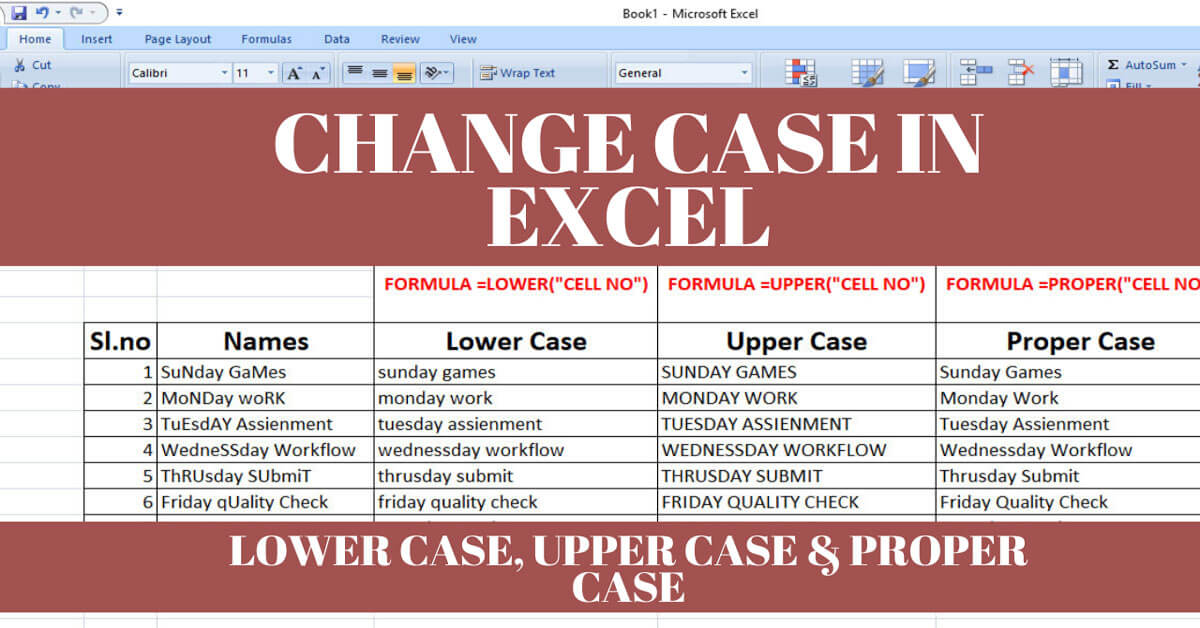 3 Ways To Change Case In Excel Ultimate Guide For Text Cleaning